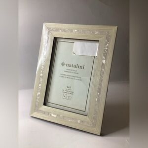 Natalini Ivory Tan Picture Frame Fits 4" x 6" Photo